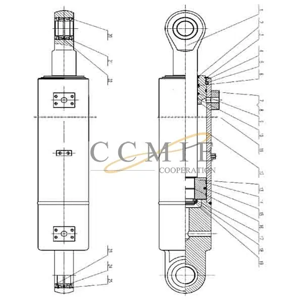 Dust ring XCMG Wheel Dozer DL210KN spare parts