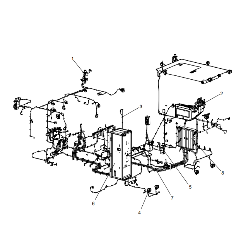 318307013 electrical control system xcmg xe2000 excavator spare parts