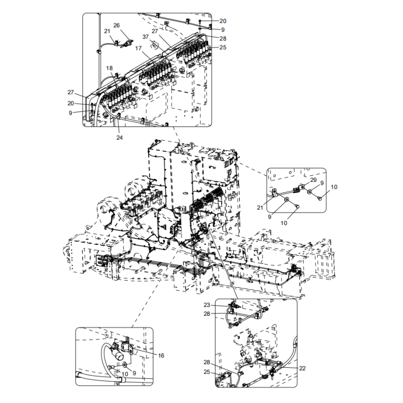 3318308011 electric turntable xcmg xe2000 excavator spare parts