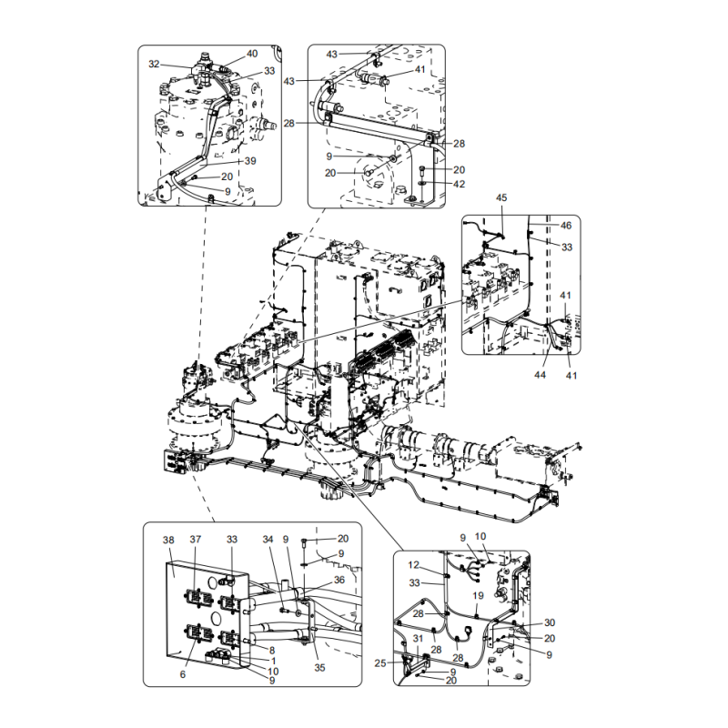 3318308011 electric turntable xcmg xe2000 excavator spare parts