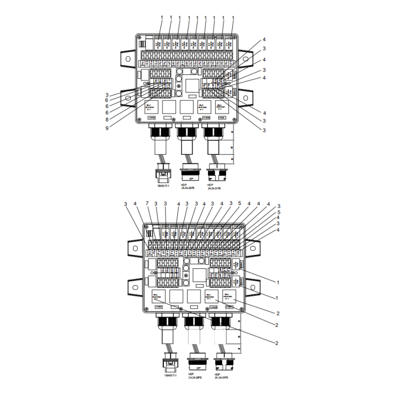 803751307 central electrical box XCMG XE2000 excavator spare parts