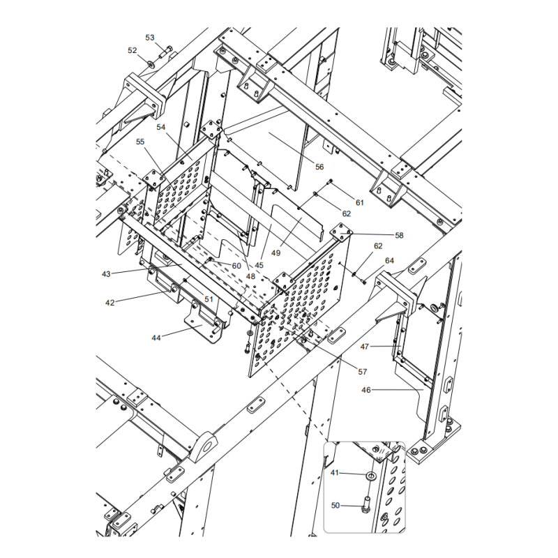 318306950 frame assembly xcmg xe2000 excavator spare parts