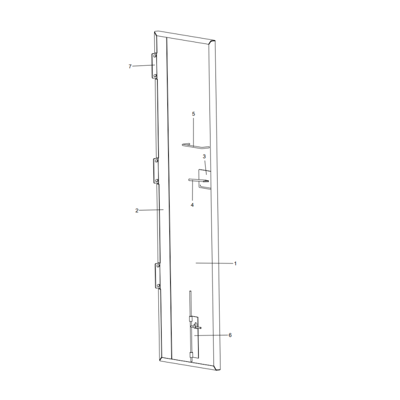318307775 door XCMG XE2000 excavator spare parts
