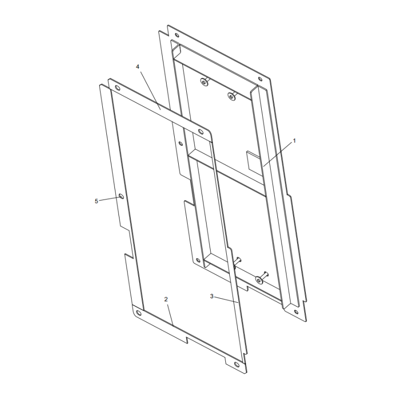 318302278 rear-left cover plate XCMG XE2000 excavator spare parts