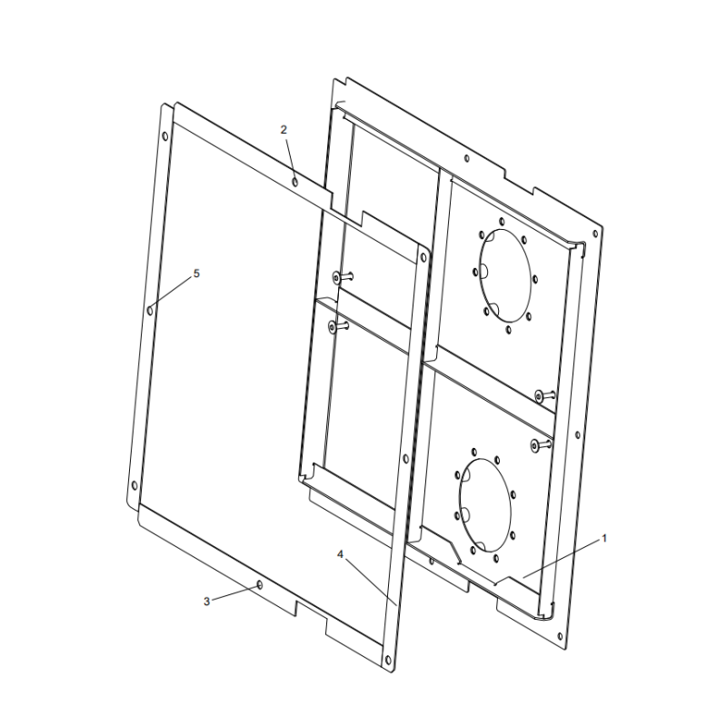 318302287 left cover plate assembly XCMG XE2000 excavator spare parts