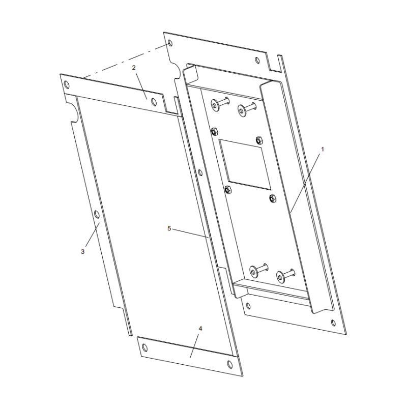 318302306 rear-left cover plate XCMG XE2000 excavator spare parts