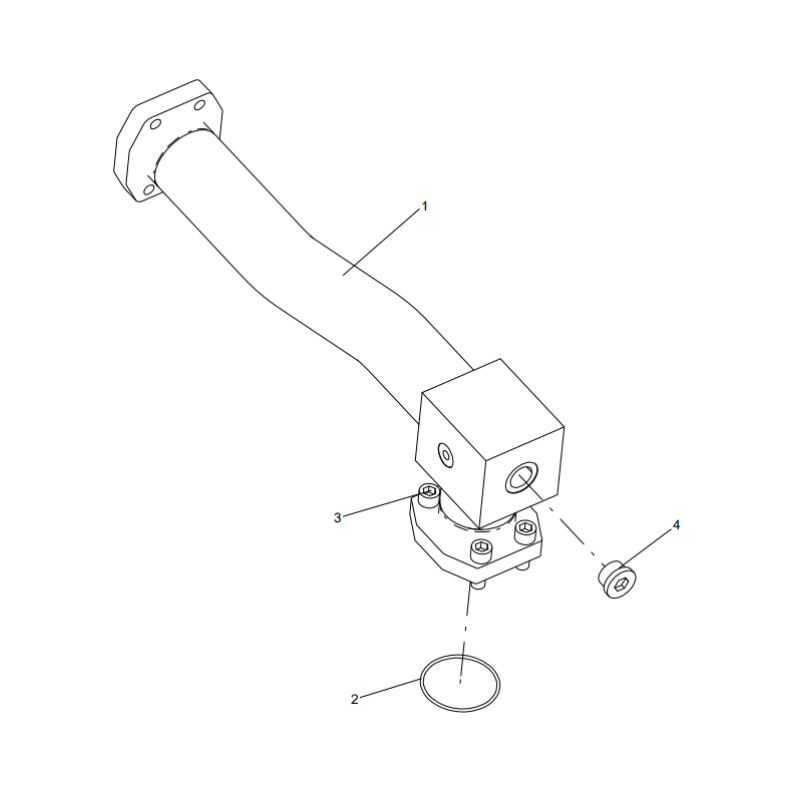 318307562 steel pipe assembly XCMG XE2000 excavator spare parts