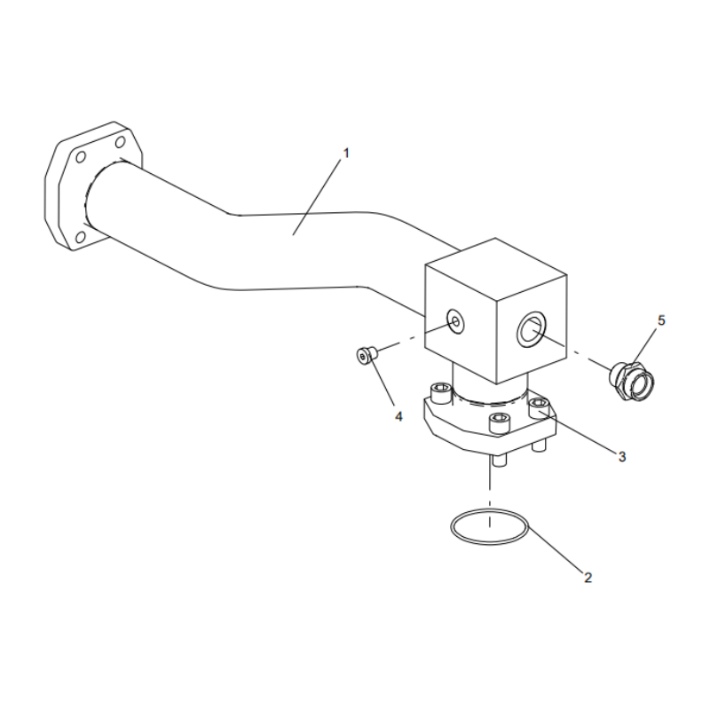 318307570 steel pipe assembly XCMG XE2000 excavator spare parts