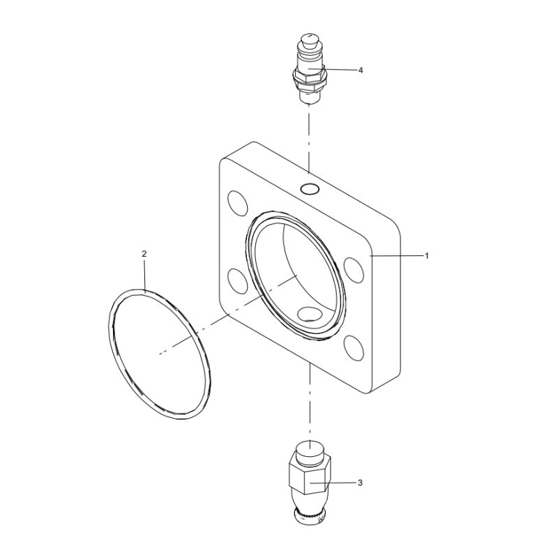 318304282 flange block assembly XCMG XE2000 excavator spare parts