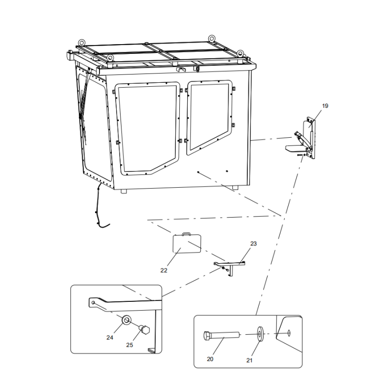 318306548 driver's cab xcmg xe2000 excavator spare parts