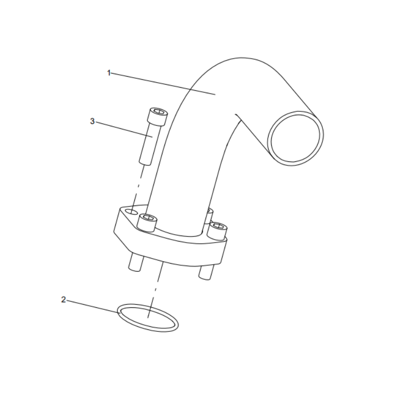 318307611 steel pipe assembly XCMG XE2000 excavator spare parts