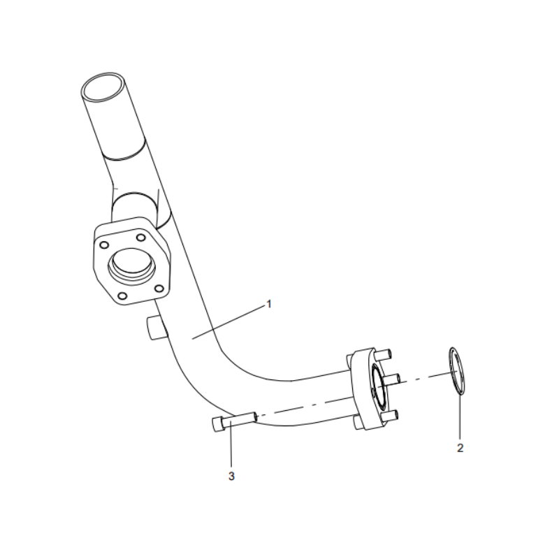 318307615 steel pipe assembly XCMG XE2000 excavator spare parts