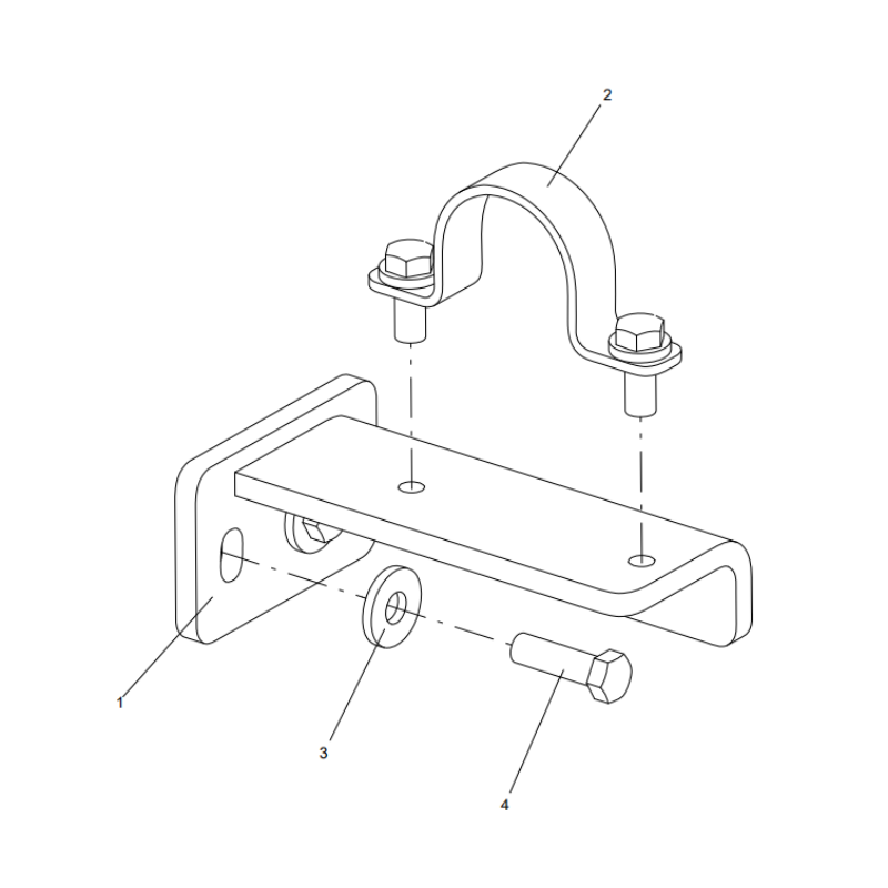 318307559 pipe clamp assembly XCMG XE2000 excavator spare parts