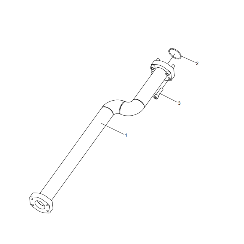318307586 welded steel pipe XCMG XE2000 excavator spare parts