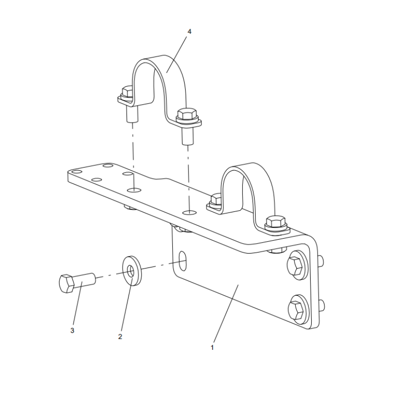 318307551 pipe clamp assembly XCMG XE2000 excavator spare parts