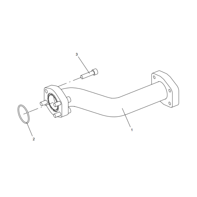 318307576 welded steel pipe XCMG XE2000 excavator spare parts