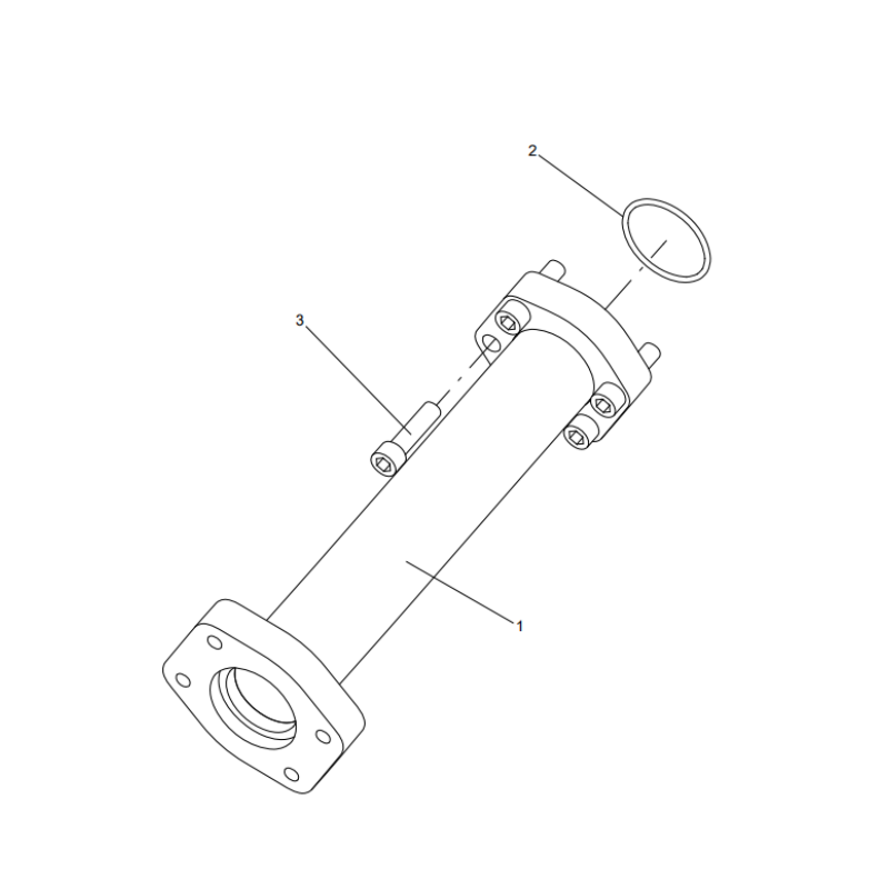 318307581 steel pipe assembly XCMG XE2000 excavator spare parts