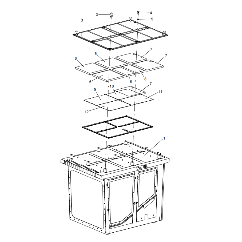318307195 driver‘s cab housing XCMG XE2000 excavator spare parts
