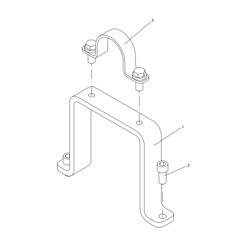 318307560 pipe clamp assembly XCMG XE2000 excavator spare parts