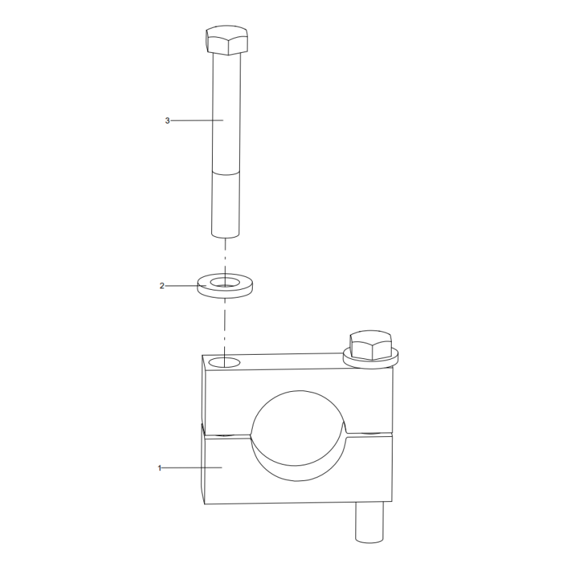 318005581 pipe clip XCMG XE2000 excavator spare parts