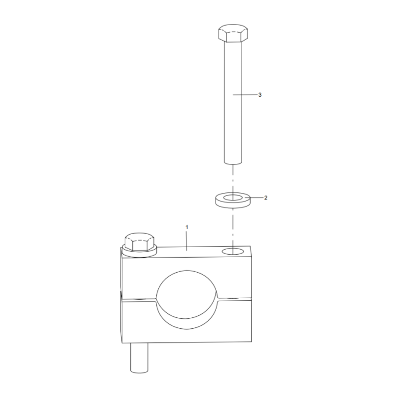 318005591 pipe clamp assembly XCMG XE2000 excavator spare parts