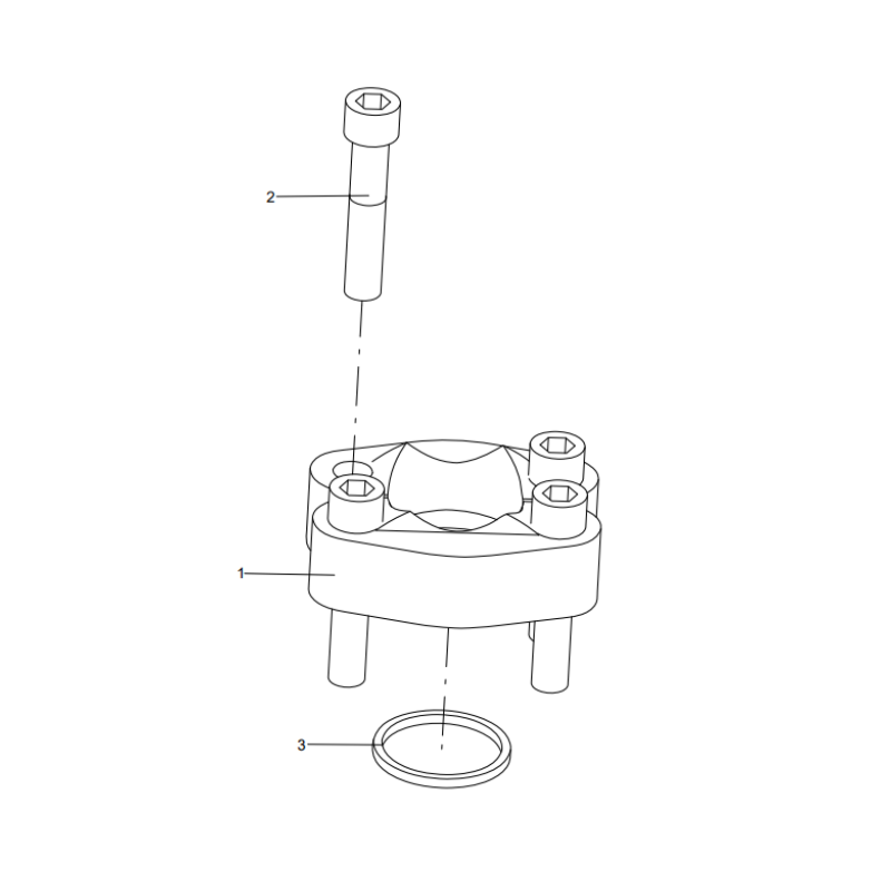 318810885 flange assembly XCMG XE2000 excavator spare parts