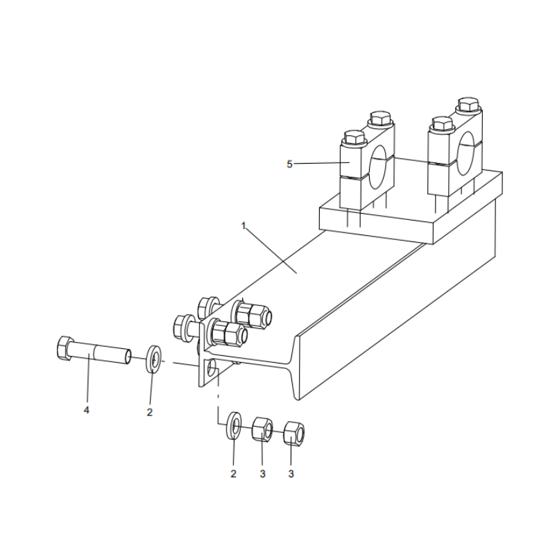318307501 bracket XCMG XE2000 excavator spare parts