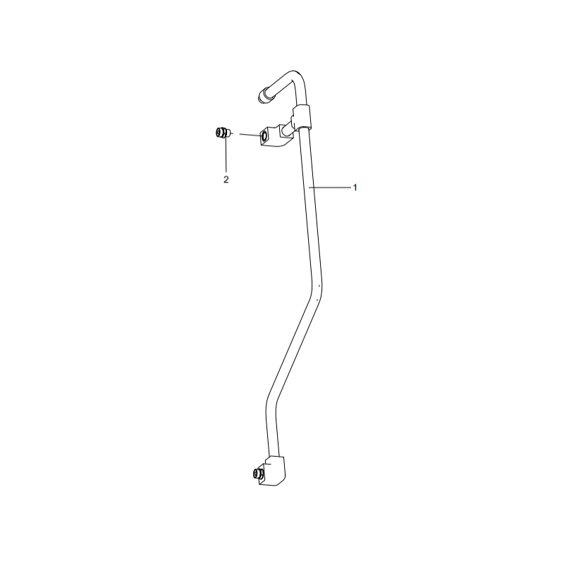 318307821 steel pipe assembly xcmg xe2000 excavator spare parts