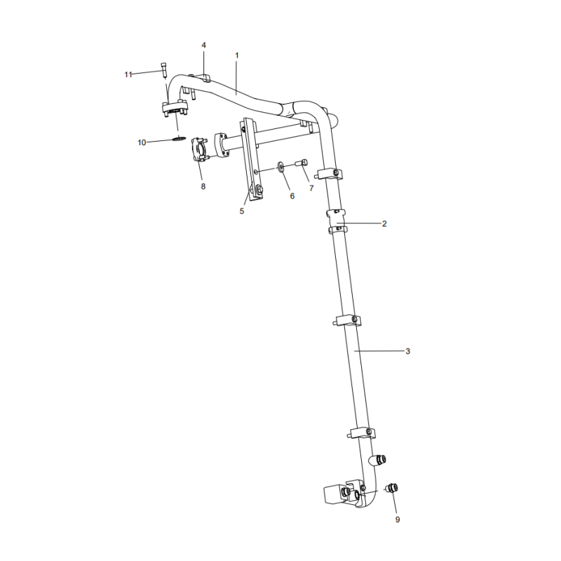 318307815 steel pipe assembly XCMG XE2000 excavator spare parts