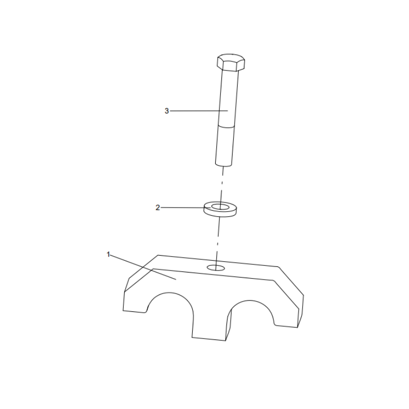 318307812 clamp assembly XCMG XE2000 excavator spare parts
