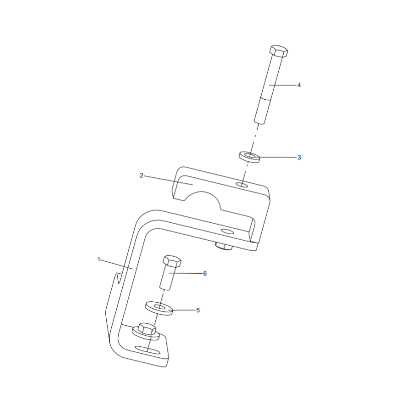 318307809 pipe clamp assembly XCMG XE2000 excavator spare parts