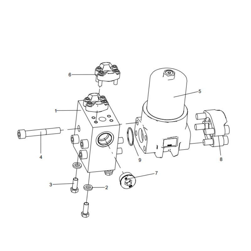 318307832 high-pressure filter assembly XCMG XE2000 excavator spare parts