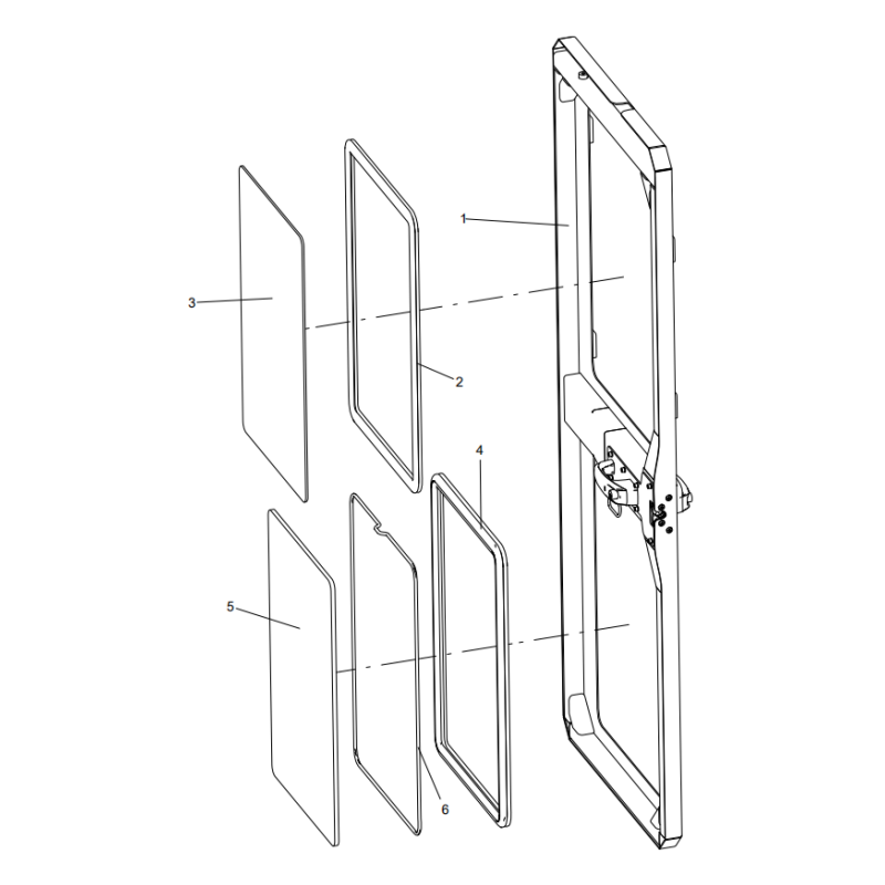 318305493 rear door assembly XCMG XE2000 excavator spare parts
