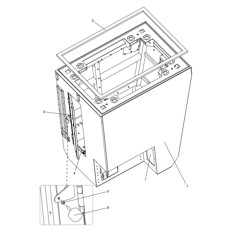 318307638 lower bin assembly XCMG XE2000 excavator spare parts
