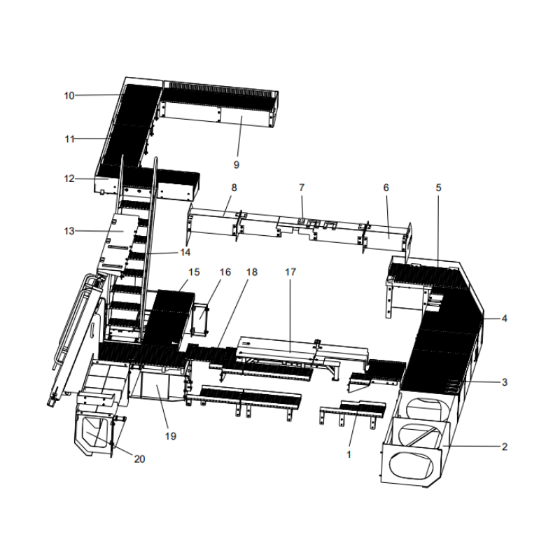 318306909 channel assembly xcmg xe2000 excavator spare parts