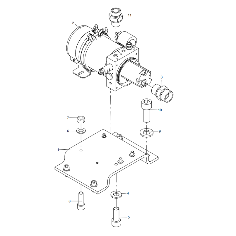 18301068 electronic pump assembly XCMG XE2000 excavator spare parts
