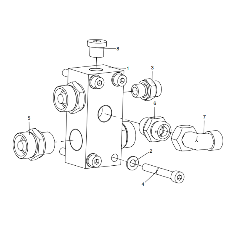 318305817 valve assembly XCMG XE2000 excavator spare parts