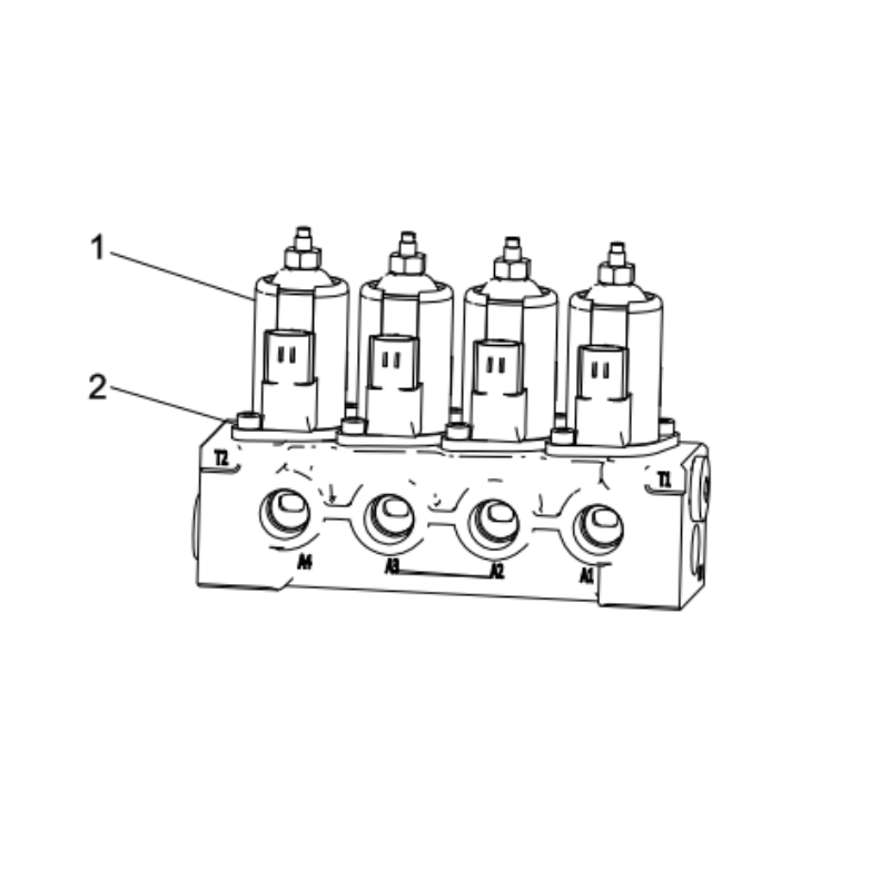 803421586 quadruple proportional solenoid valve XCMG XE2000 excavator spare parts