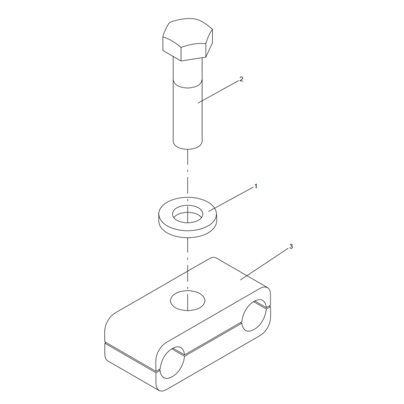 318810011 pipe clamp assembly XCMG XE2000 excavator spare parts