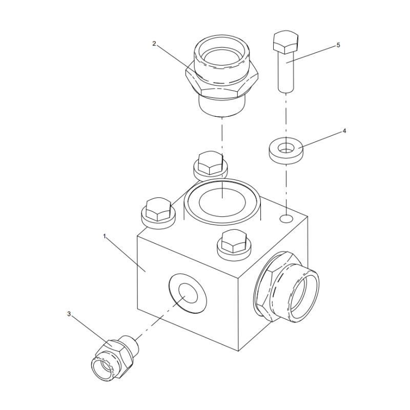 318307932 transition block assembly XCMG XE2000 excavator spare parts