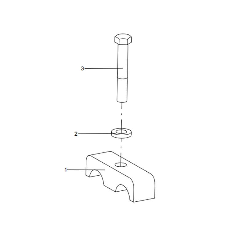318811244 pipe clamp assembly XCMG XE2000 excavator spare parts