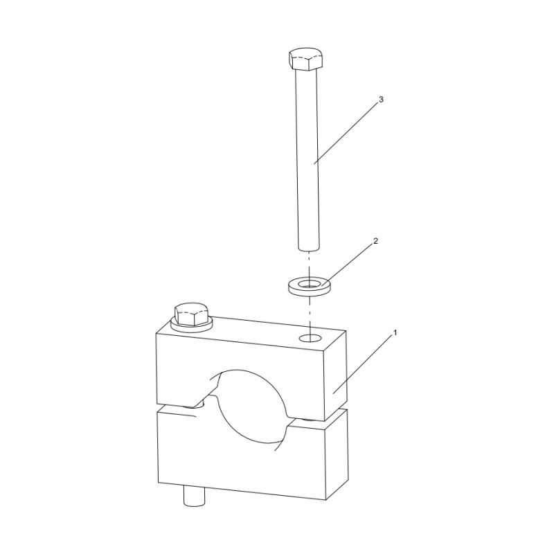 318300994 pipe clamp assembly XCMG XE2000 excavator spare parts