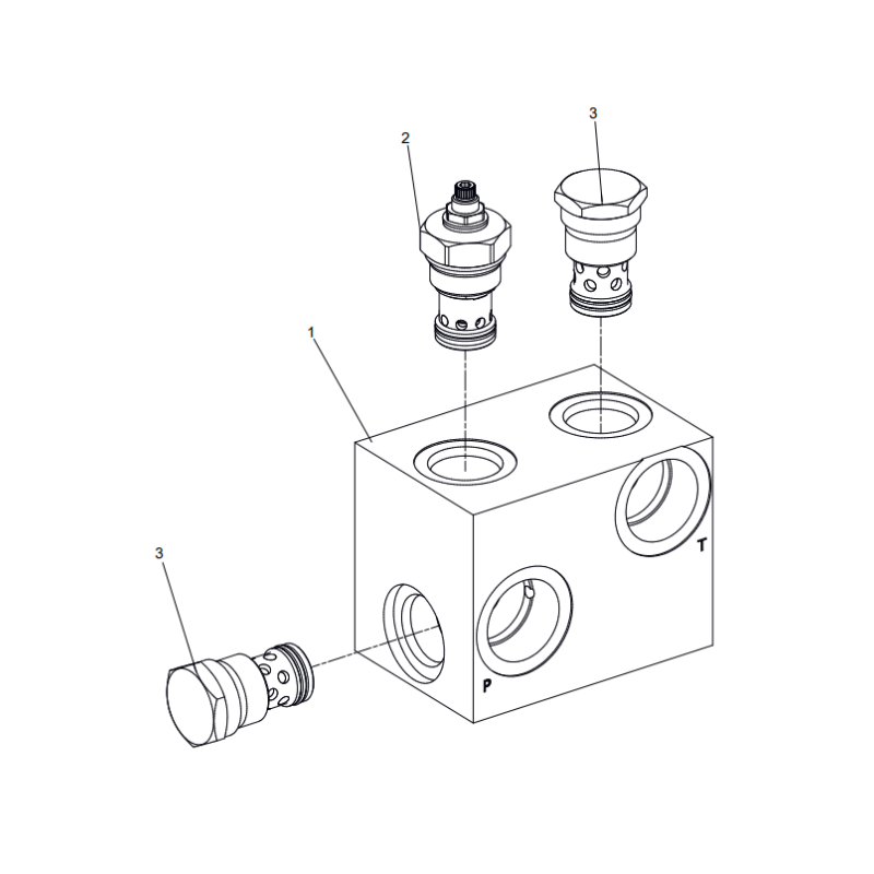 803080651 valve block xcmg xe2000 excavator spare parts