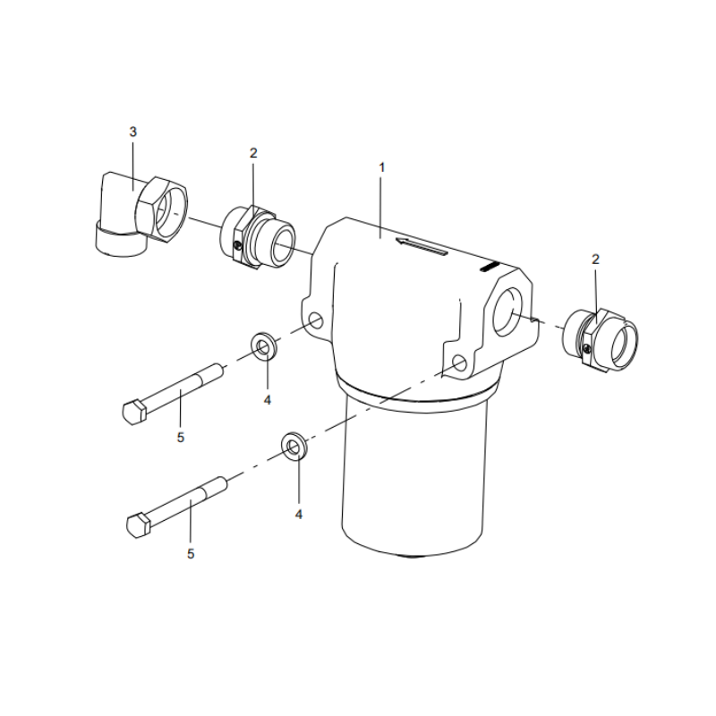318307855 gear oil filter assembly XCMG XE2000 excavator spare parts