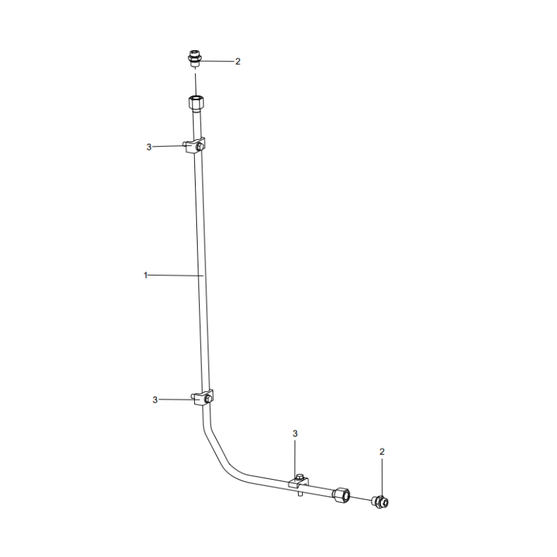 318307852 steel pipe assembly XCMG XE2000 excavator spare parts