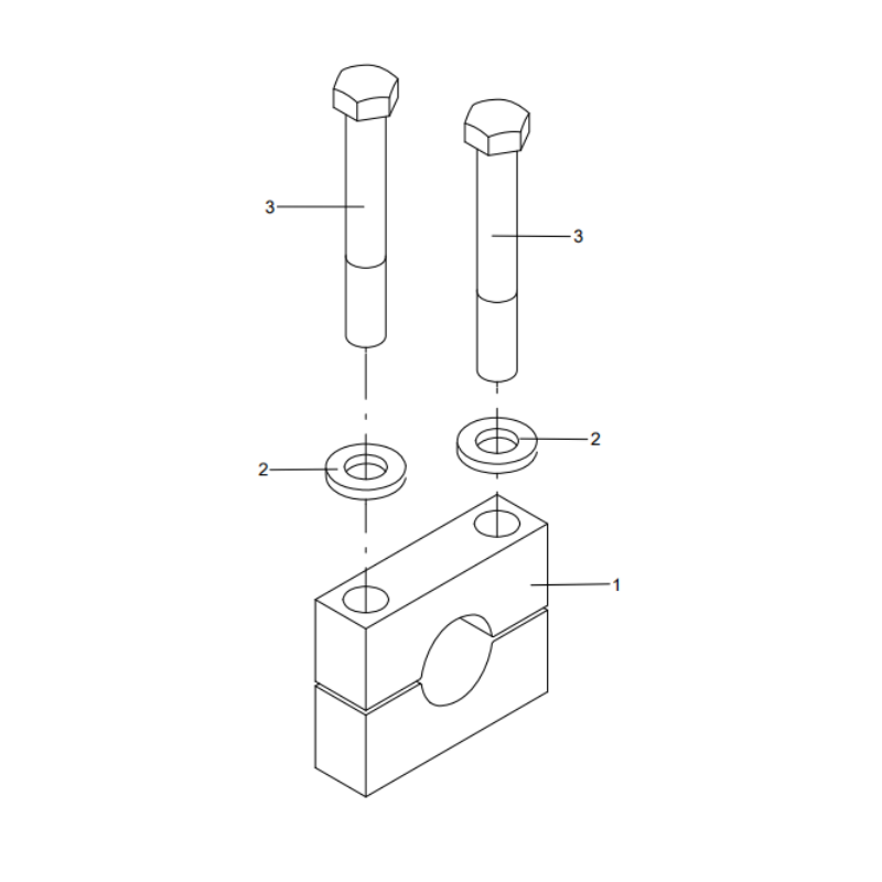 318008513 pipe clip XCMG XE2000 excavator spare parts