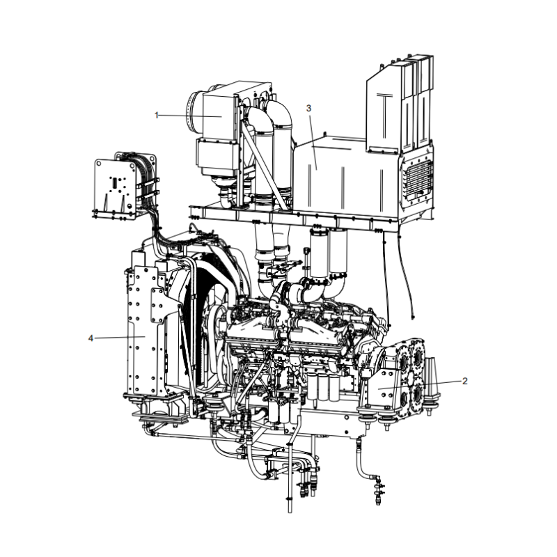 318306874 engine system parts xcmg xe2000 excavator spare parts
