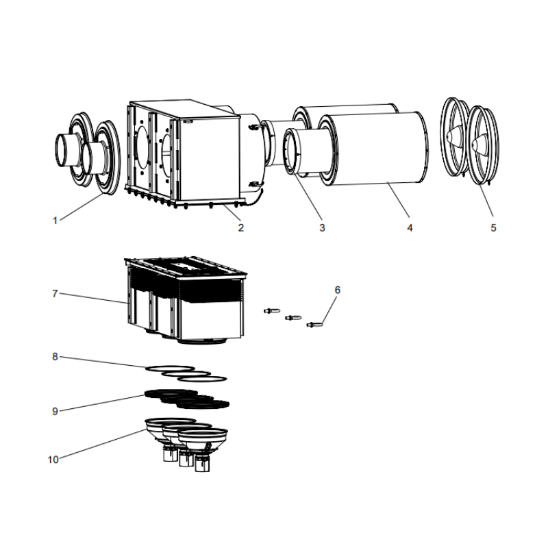 800158698 filter of air XCMG XE2000 excavator spare parts