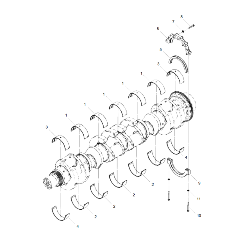 800169287 main bearing XCMG XE2000 excavator spare parts