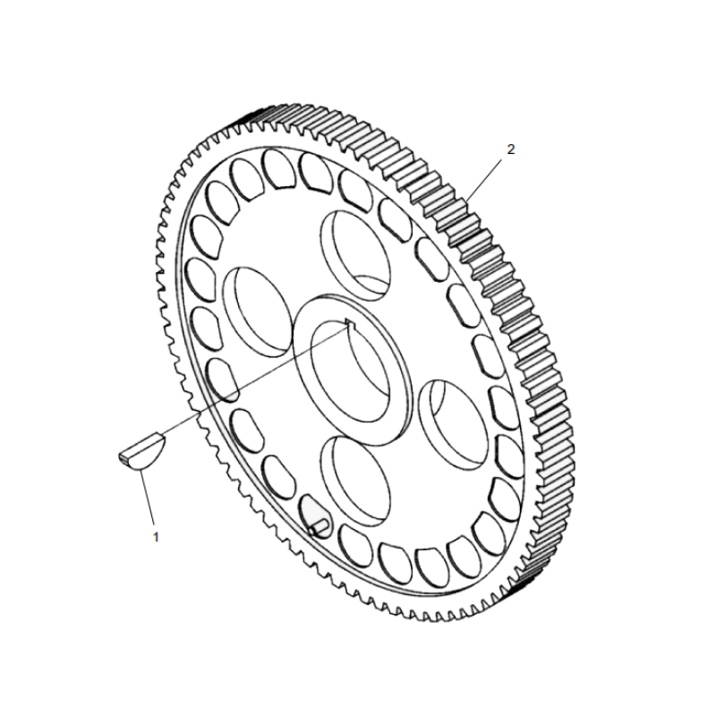800169283 camshaft gear XCMG XE2000 excavator spare parts